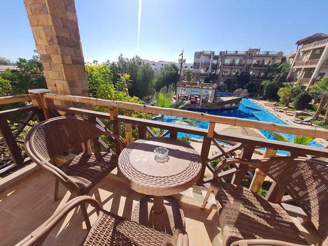 Apartmán s 1 ložnicí a výhledem na bazén v La Vista, Hurghada, Egypt